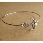 Anchor Bangle Bracelet, Simple Everyday Jewelry,..