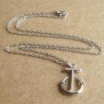 Anchor Chain Necklace, Simple Every..