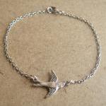 Bird Chain Bracelet, Simple Everyday Jewelry,..