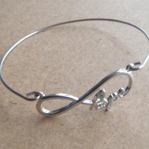 Infinity Hope Bangle Bracelet