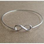 Infinity Bangle Bracelet, Simple Everyday Jewelry,..