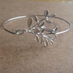 Branch Bangle Bracelet, Simple Everyday Jewelry,..