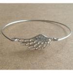 Wing Bangle Bracelet, Simple Everyday Jewelry,..