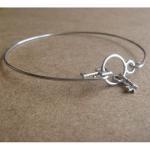 Key Set Bangle Bracelet, Simple Everyday Jewelry,..