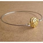 Rose Bangle Bracelet, Simple Everyday Jewelry,..