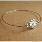 Shell Bangle Bracelet, Simple Everyday Jewelry,..
