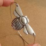 Beetle Bangle Bracelet, Simple Everyday Jewelry,..