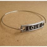 Love Bangle Bracelet, Simple Everyday Jewelry,..