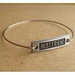 Friend Bangle Bracelet, Simple Everyday Jewelry,..