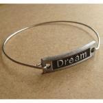 Dream Bangle Bracelet, Simple Everyday Jewelry,..
