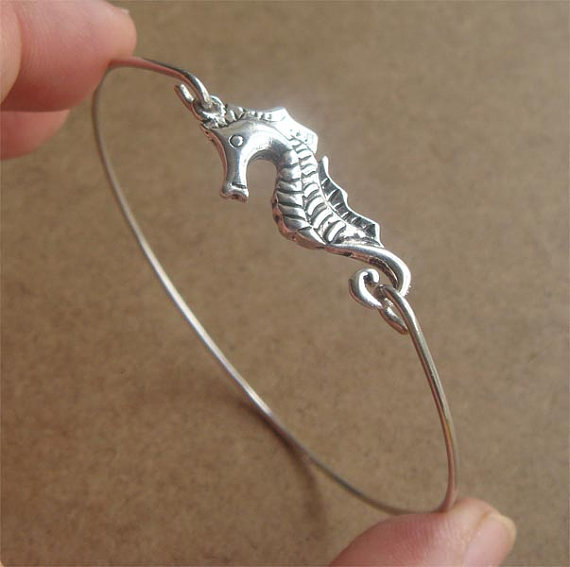 Seahorse Bangle Bracelet